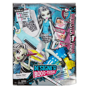 Mattel DNM27 Monster High - Modedesigner Buuuh-Tique inklusive Frankie Stein Puppe