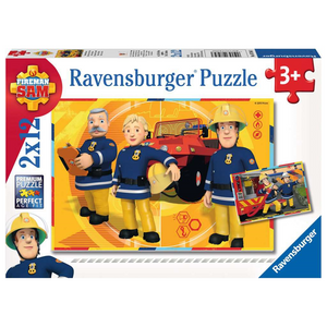 Ravensburger 07584 Kinder-Puzzle - Feuerwehrmann Sam - # 12 - Sam im Einsatz