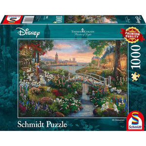 Schmidt Spiele 59489 Schmidt Puzzle - # 1000 - Thomas Kinkade Disney 101 Dalmatiner