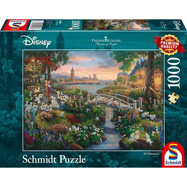 Schmidt Spiele 59489 Schmidt Puzzle - # 1000 - Thomas Kinkade Disney 101 Dalmatiner