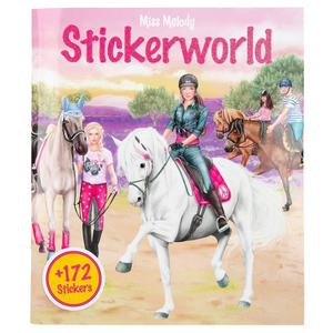 Depesche 11019 Miss Melody - Stickerworld (Mal- und Stickerbuch)