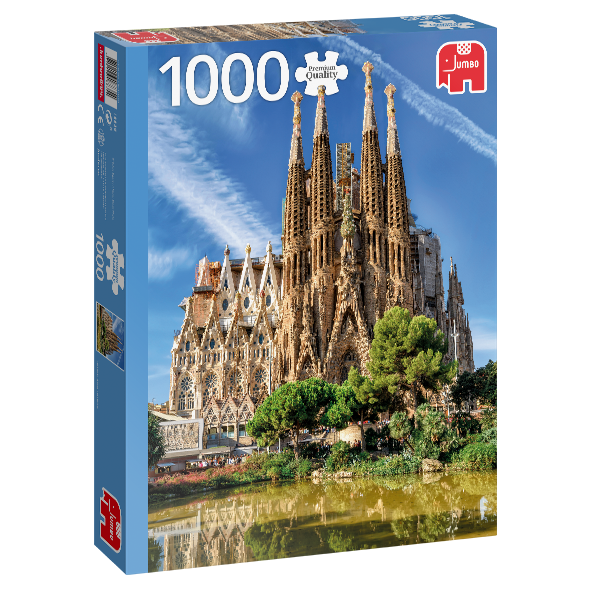 Jumbo Spiele 18835 Jumbo Puzzle - # 1000 - Sagrada Familia View (Barcelona)