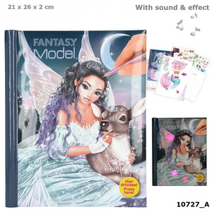 Depesche 10727 Fantasy Model - Malbuch mit LED und Sound ICEPRINCESS