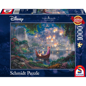 Schmidt Spiele 59480 Schmidt Puzzle - Thomas Kinkade - Disney Rapunzel - 1000 Teile