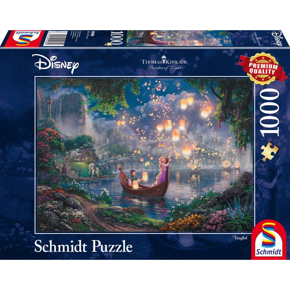 Schmidt Spiele 59480 Schmidt Puzzle - Thomas Kinkade - Disney Rapunzel - 1000 Teile