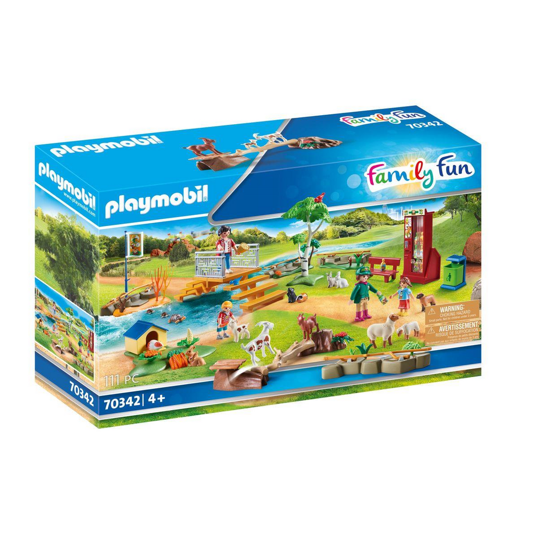 Playmobil 70342 Family Fun - Zoo - Erlebnis-Streichelzoo
