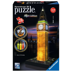 Ravensburger 12588 3D Puzzle - Big Ben bei Nacht