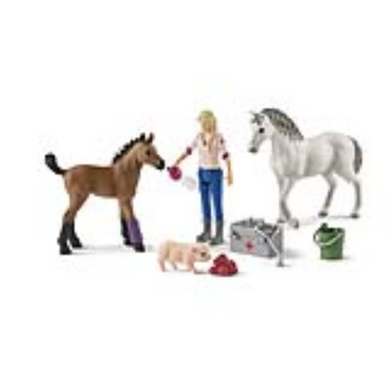 Schleich 42486 Farm World - Arztbesuch bei Stute und Fohlen