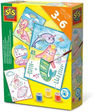 SES 14014  SES creative - SES Aqualine Glitzerkarten