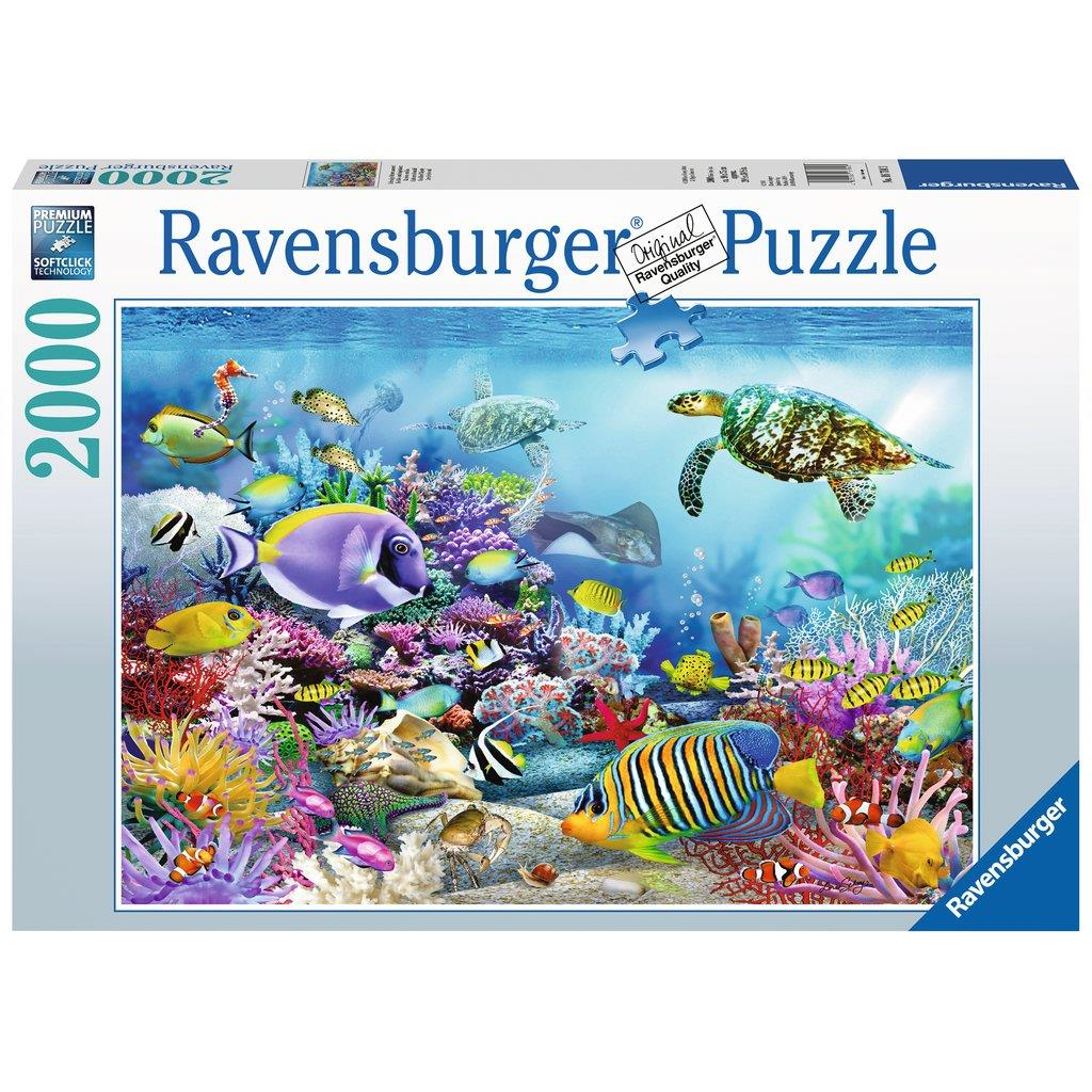 Ravensburger 16704 Erwachsenen-Puzzle - Lebendige Unterwasserwelt - 2000 Teile