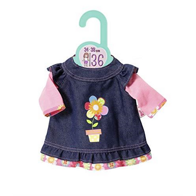 Zapf Creation 870754 Dolly Moda - Jeanskleid - Größe 36cm