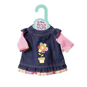 Zapf Creation 870754 Dolly Moda - Jeanskleid - Größe 36cm