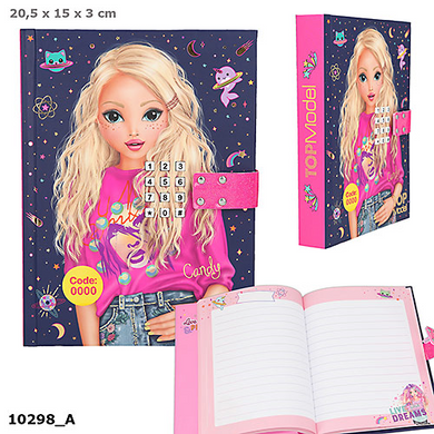 Depesche 010298 TOP Model - Geheimcode Tagebuch mit Sound - Design Candy - blau
