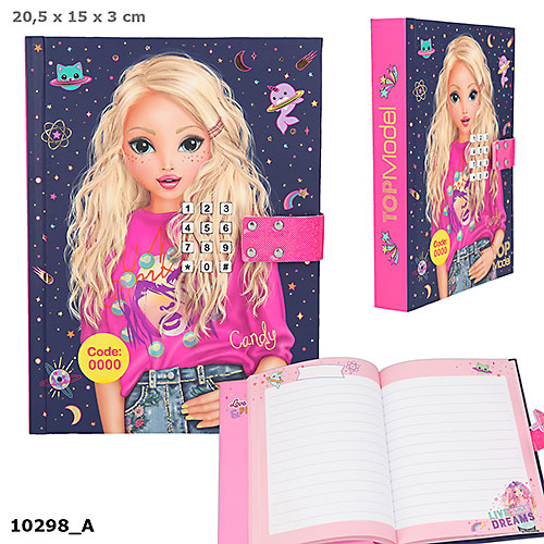 Depesche 010298 TOP Model - Geheimcode Tagebuch mit Sound - Design Candy - blau