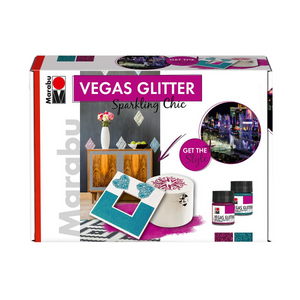 Marabu 60526 Vegas Glitter Set - Sparkling Chic