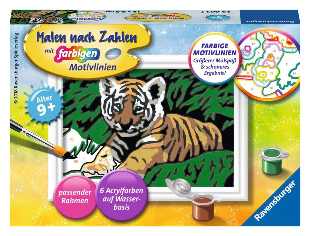 Ravensburger 29605 Malen nach Zahlen - Süßer Tiger