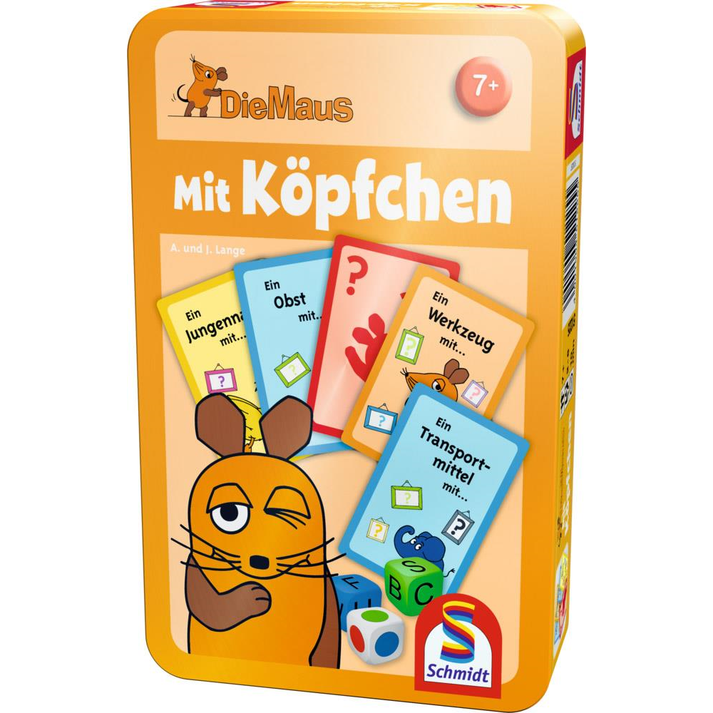 Schmidt Spiele 51255 Bring-Mich-Mit Metalldose - Metallbox Die Maus - Mit Köpfchen