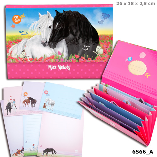 Depesche 6566 Miss Melody Briefpapier Motiv mit Black Angel