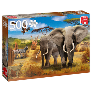 Jumbo Spiele 18802 Jumbo Puzzle - # 500 - Afrikanische Savanne