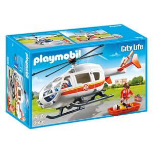 Playmobil 6686 City Life - Krankenhaus - Rettungshelikopter