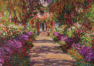 Piatnik 552144 Piatnik Puzzle - # 1 - Claude Monet - Giverny - Weg in Monets Garten - 1000 Teile