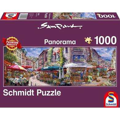 Schmidt Spiele 59652 Erwachsenenpuzzle - # 1000 - Panorama - Frühlingsatmosphäre