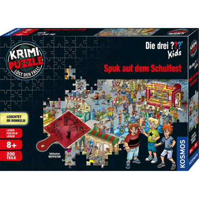 Kosmos 069798 Die 3 Fragezeichen ??? Kids - # 200 - Krimi-Puzzle - Spuk auf dem Schulfest
