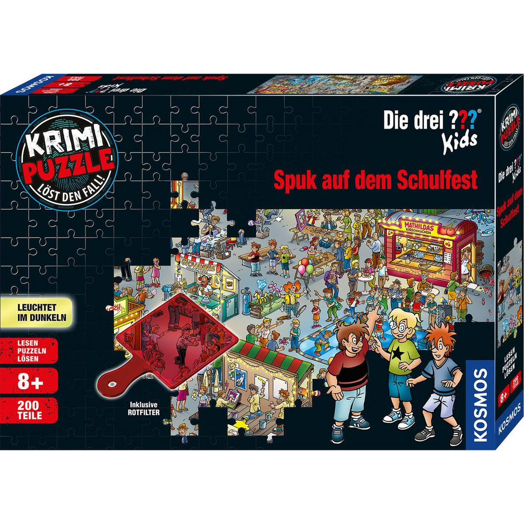 Kosmos 069798 Die 3 Fragezeichen ??? Kids - # 200 - Krimi-Puzzle - Spuk auf dem Schulfest