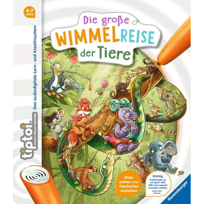 Ravensburger 65884 tiptoi - Die große Wimmelreise der Tiere