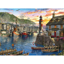 Ravensburger 15045 Erwachsenen-Puzzle - # 500 - Morgens am Hafen