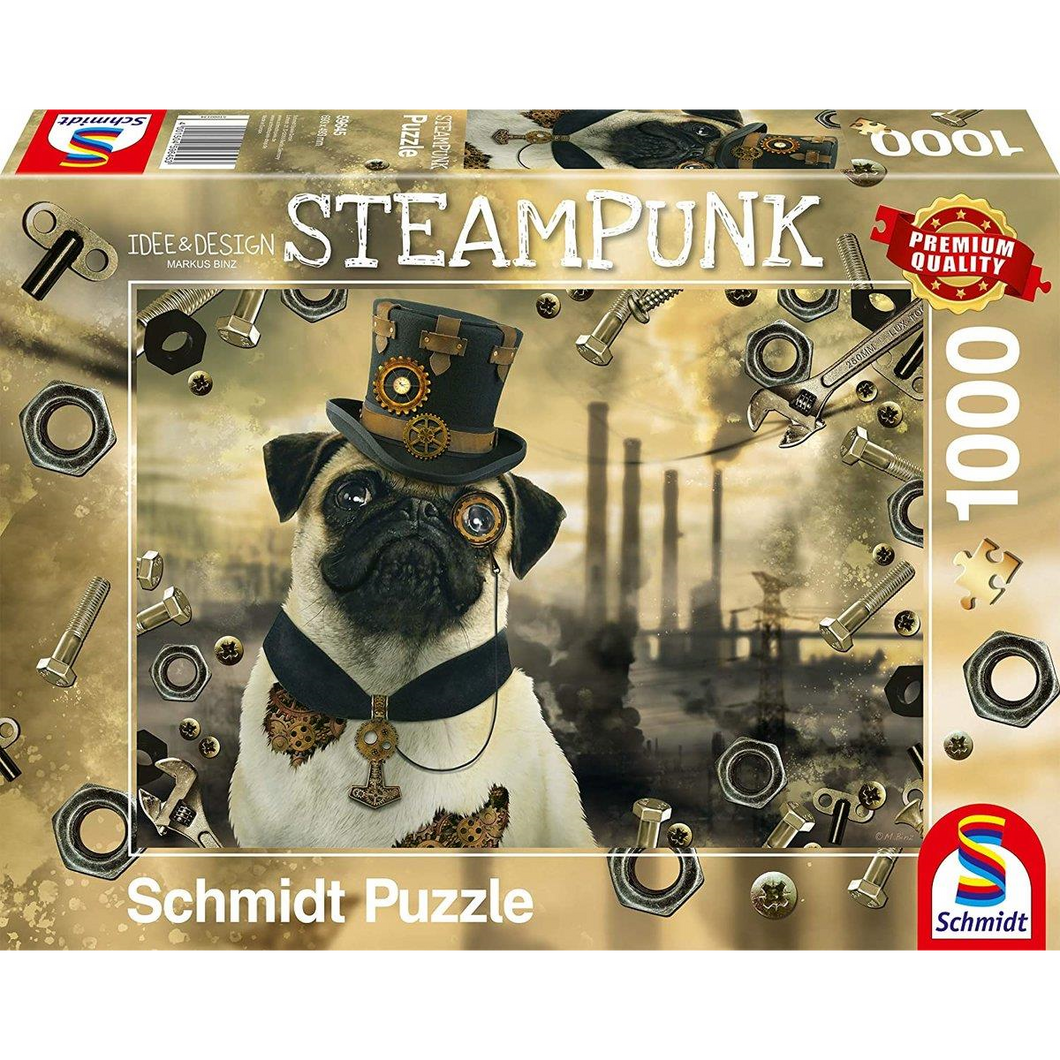 Schmidt Spiele 59645 Erwachsenenpuzzle - # 1000 - Steampunk Hund