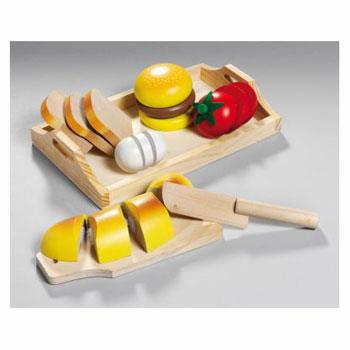 Happy People 45006 Junior's Home - Holztablett & Holzmahlzeit