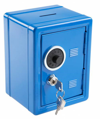 Iden 50036 Idena - Spielen - Spartresor aus Metall (blau)