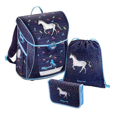 Hama GmbH 138620 baggymax - Schulranzenset Fabby Modern Horse - 3-teilig