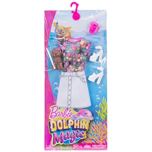 Mattel FBD87 Barbie - Dolphin Magic - Sommerkleid und Hund