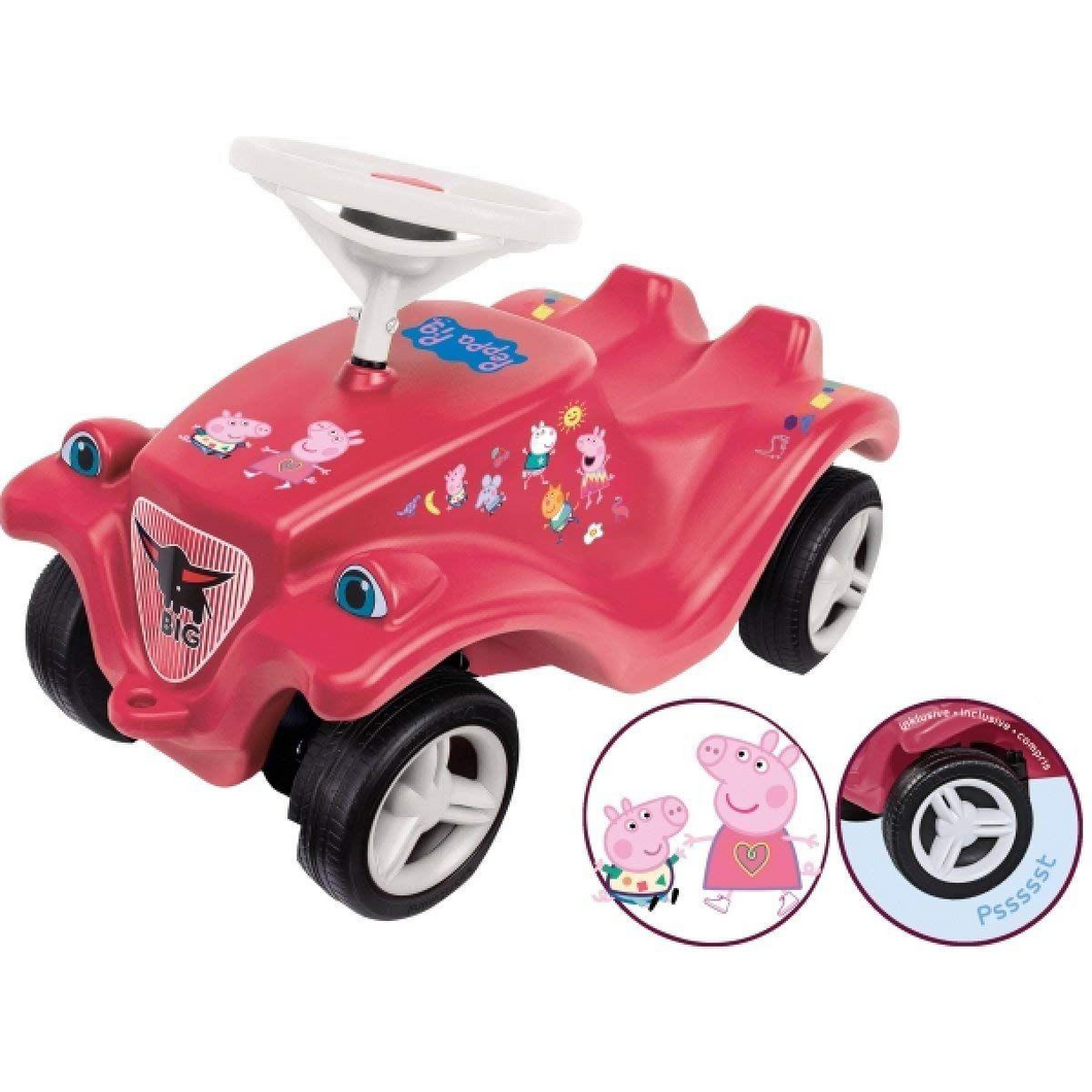 Simba Dickie 800056120 BIG - Bobby Car Peppa Pig mit Flüsterreifen