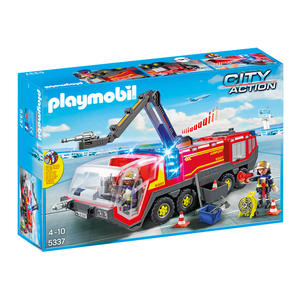 Playmobil 5337 City Action - Cargo - Flughafenlöschfahrzeug mit Licht und Sound