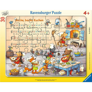 Ravensburger 05025 Kinder-Puzzle - # 30 - Rahmen-Puzzle - Backe backe Kuchen