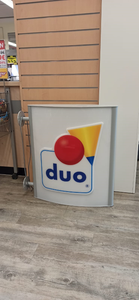 Leuchtschild "duo" - Ladenausstattung - GEBRAUCHT - #2370