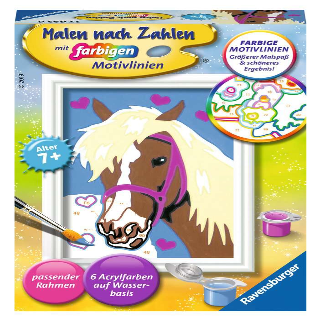 Ravensburger 27693 Malen nach Zahlen - Liebes Pferd
