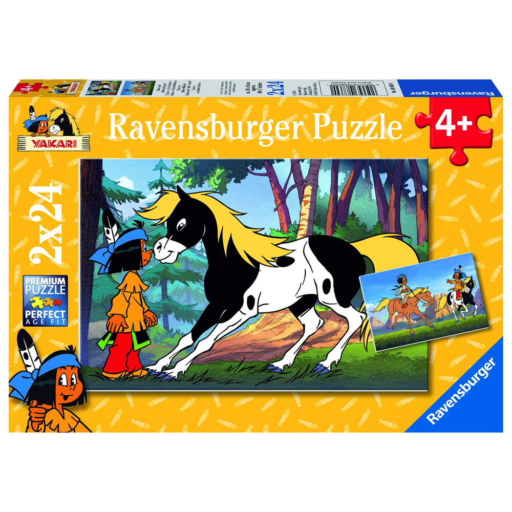 Ravensburger 08869 Kinder-Puzzle - Yakari - # 24 - Yakari - Yakari und kleiner Donner