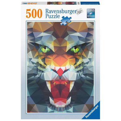 Ravensburger 16984 Erwachsenen-Puzzle - # 500 - Löwe aus Polygonen