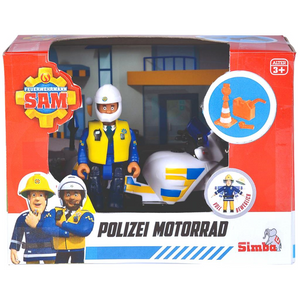 Simba Dickie 109251092038 Simba Toys - Feuerwehrmann Sam - Polizei Motorrad