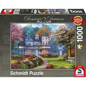 Schmidt Spiele 59616 Erwachsenenpuzzle - # 1000 - Dominic Davison - Viktorianisches Anwesen