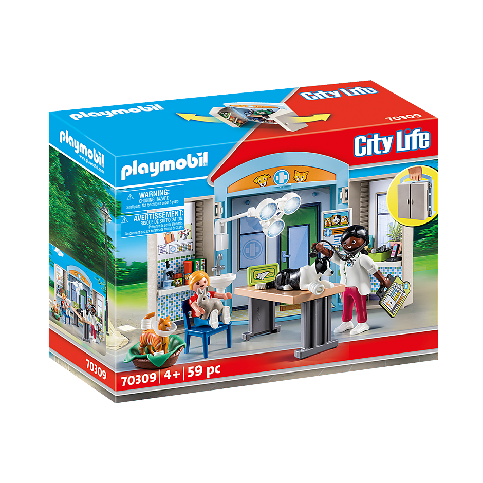 Playmobil 70309 City Life - Tierarztpraxis - Spielbox Beim Tierarzt