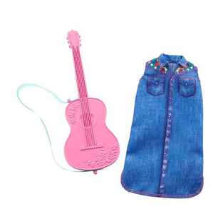 Mattel GHX39 Barbie - Fashionistas - Kleidung - Kleid und Gitarre