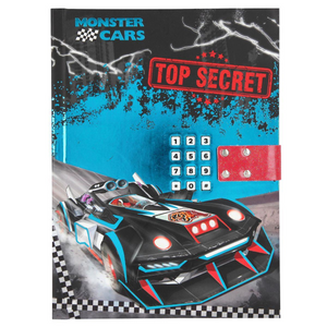 Depesche 10949 Depesche Monster Cars Geheimcode Tagebuch mit Sound- Top Secret