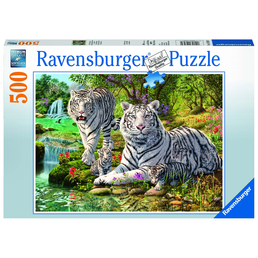 Ravensburger 14793 Erwachsenen-Puzzle - # 500 - Weiße Raubkatze