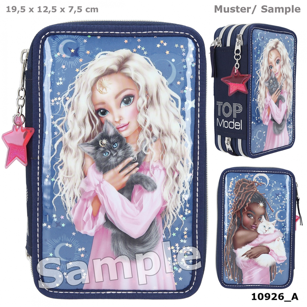 Depesche 10926 TOP Model - MOONLIGHT - 3-Fach Federtasche
