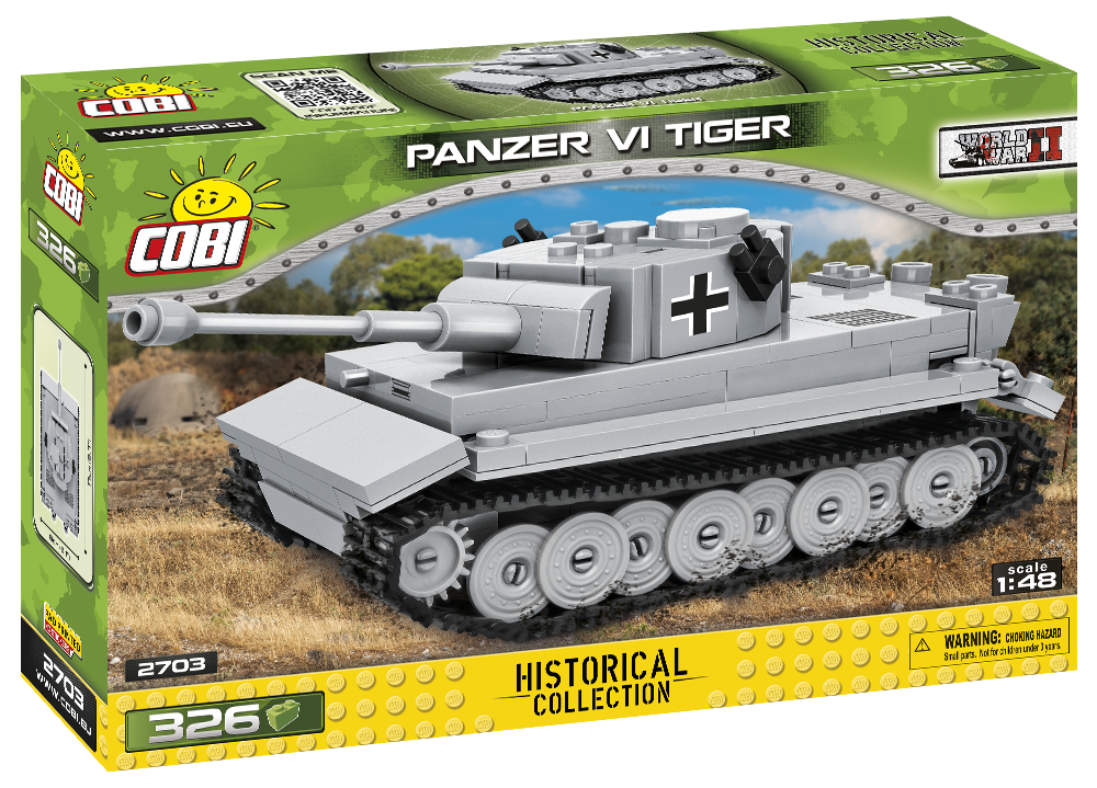 Cobi 2703 Historical Collection WWII - 326 PCS HC WWII /2703/ Panzer VI Tiger